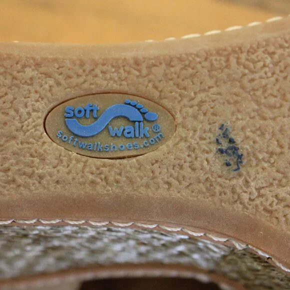 #20 NWOB Soft Walk Tan Platform Slingback Sandals 10.5N - Picture 10 of 16